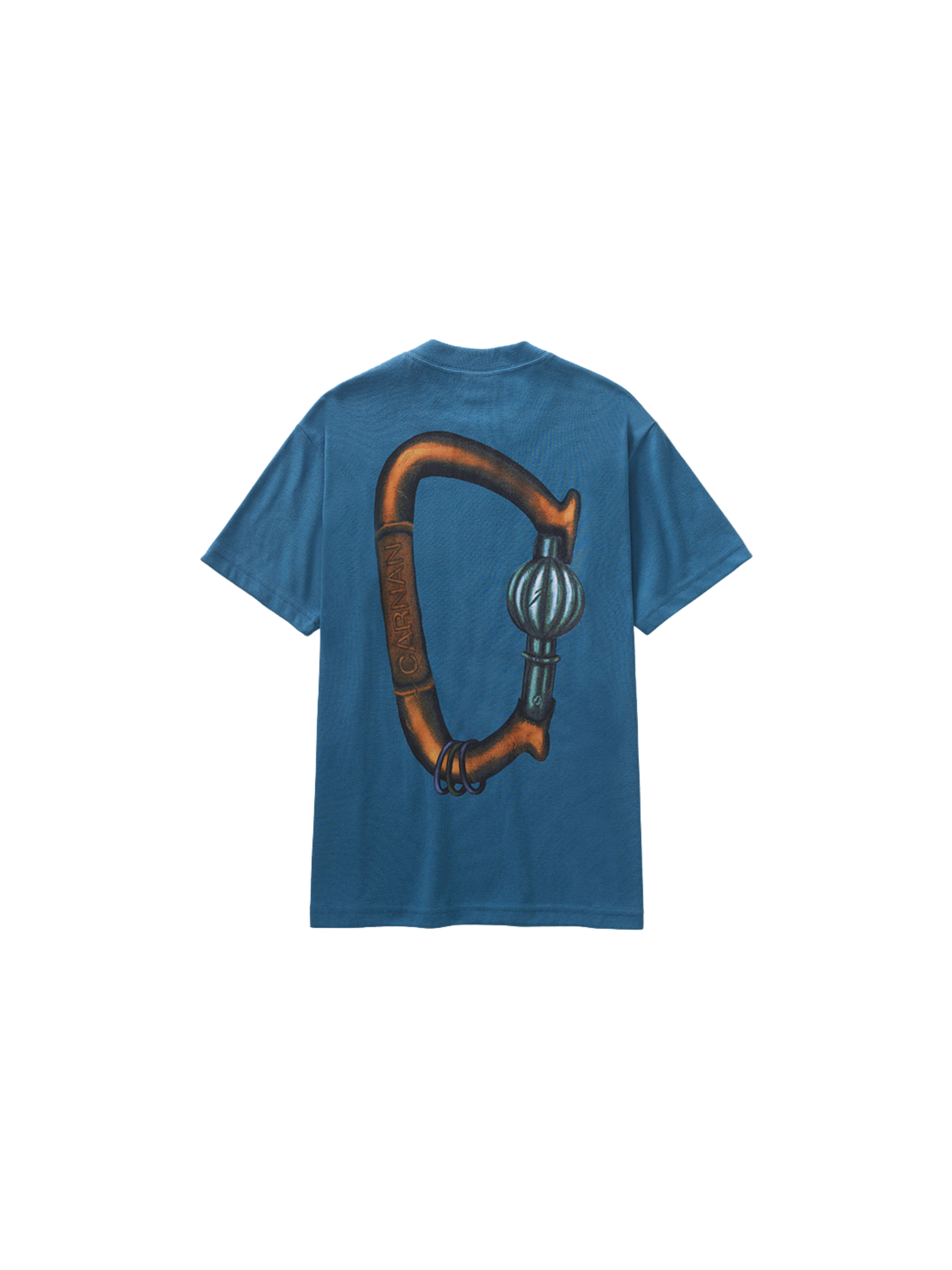 Carabiner Heavy T-shirt "Petroleum Blue"